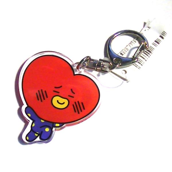 BT21 ビーティーイシビル BTS アクリルキーホルダー　BT21 キーリング レッド 0428-...