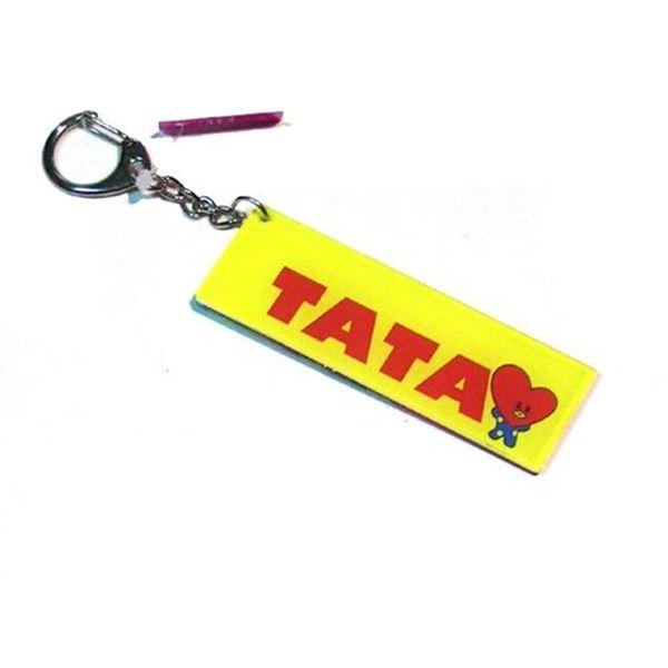 BT21 ビーティーイシビル BTS アクリル 両面キーホルダー BT21 キーリング　イエロー (...