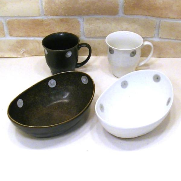 カレー皿セット 手付きカップ付き ペアセット　ブラウン＆アイボリー 0611-15