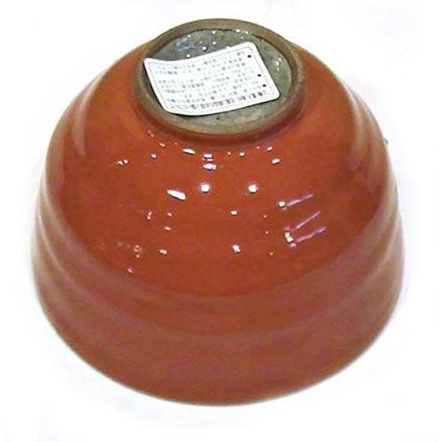 かる〜い 茶碗　有田焼  内十草 赤 飯碗 無地 0614-57　プレゼント ギフト