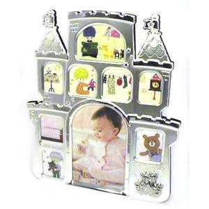 フォトフレーム 写真立て ベビーキャッスル お城フレーム 子供・シルバー 0712-31-1　プレゼ...