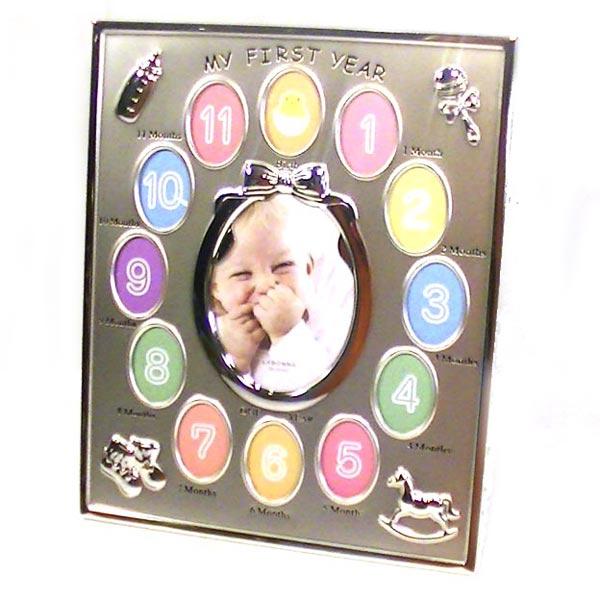 写真立て フォトフレーム マイファーストイヤー １２ヶ月フレーム 出産祝い 新生児 0812-26