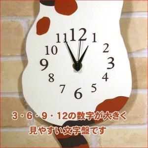木製 掛け時計 振り子時計 壁掛け かわいい動...の詳細画像2