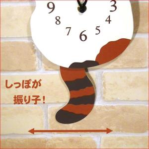 木製 掛け時計 振り子時計 壁掛け かわいい動...の詳細画像3