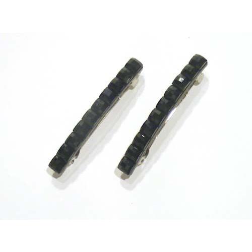 ストーン バレッタ JET ２本組み 1120-31　プレゼント ギフト