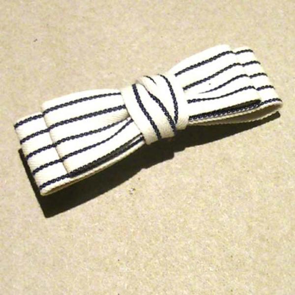 ヘアピン 髪止め 髪飾り ヘアクリップ　リボン ベイククリップ ホワイト 1123-15　プレゼント...