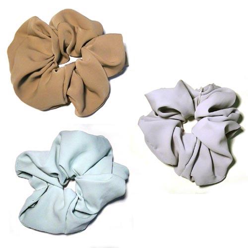 無地　シュシュ　特大 1129-923　プレゼント ギフト