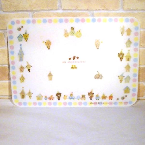 お食事マット ビニールなのでさっと拭ける　アナノカフェ ベビー ホワイト　モンスイユ モン・スイユ ...