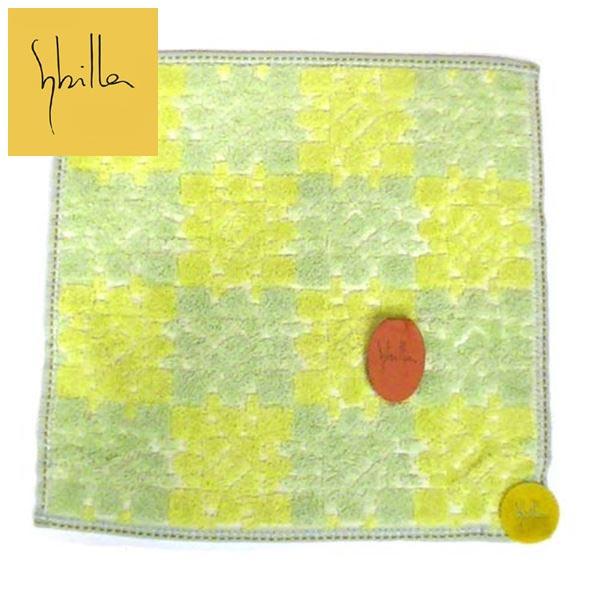 シビラ ブランド  レディース タオルハンカチ ミニタオル 花柄・グリーン 2213-11　プレゼン...