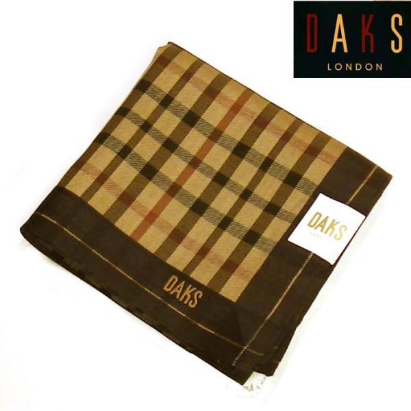 ダックス ハンカチ ハウスチェック柄 DSKS 日本製・ネイビー 2216-12　プレゼント ギフト