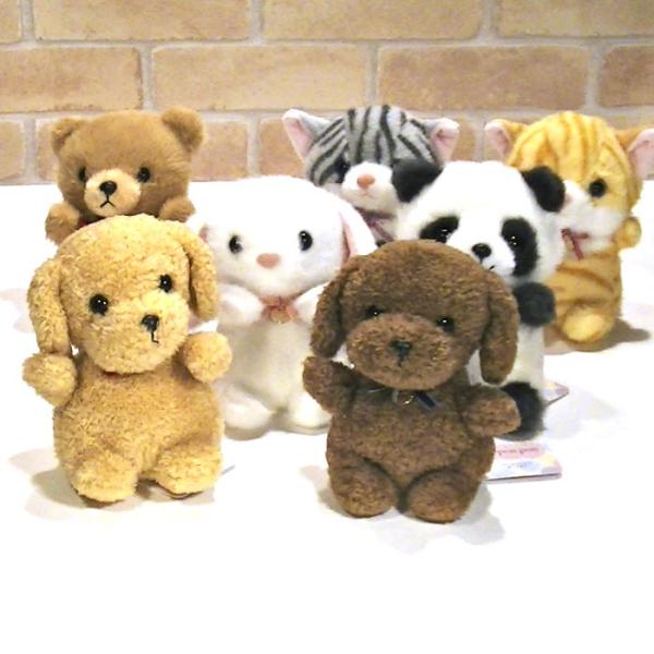 ぬいぐるみ　いぬ ねこ パンダ 手乗りサイズ ふわふわ ふんわり ふかふか プレゼント 動物 お土産...
