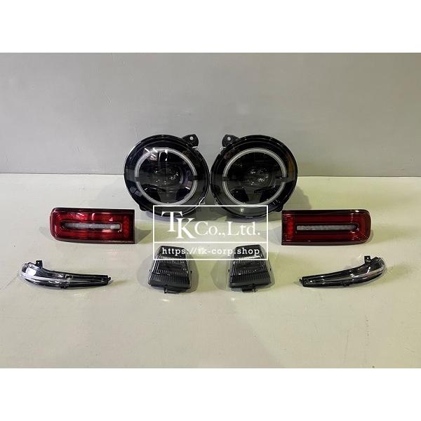 【即納!!在庫有り】W463A ナイトパッケージ　ヘッドライト　ウインカー　テールランプ4点セット ...