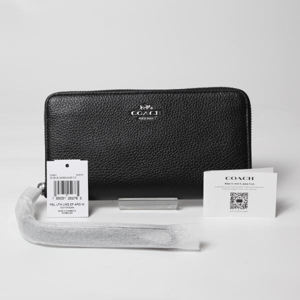 送料無料 COACH LONG ZIP AROUND WALLET コーチ ロング ジップ アラウン...