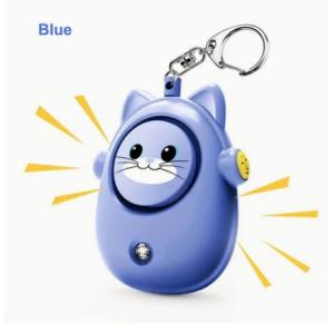 130dB 大音量防犯ブザー キーホルダー付き LED ライト付き個人用防犯アラーム - 女性、男性用緊急防犯サイレン 熊よけ