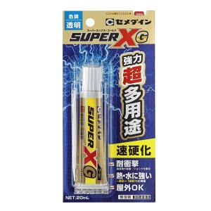 セメダイン 超多用途接着剤スーパーXゴールドクリア P20ml AX-014｜tkhc