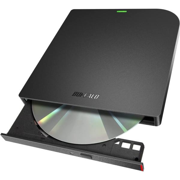 バッファロー USB3.2(Gen1)/3.0 外付け DVD/CDドライブ 書込みソフト バスパワ...