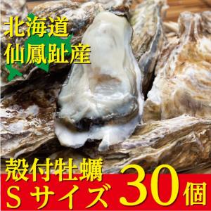 北海道仙鳳趾（せんぽうし）殻付牡蠣　Sサイズ（90g〜149g）　30個入り｜tkhs946