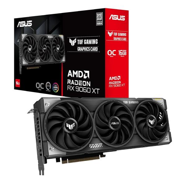 ASUS AMD Radeon RX 9060 XT ビデオカード 16GB GDDR6 OCエディ...
