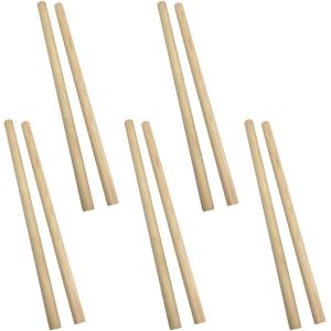 丸棒材 丸棒 木材 棒木 木の棒 白樺 手芸 DIY 芸術 バチ 10本セット 太