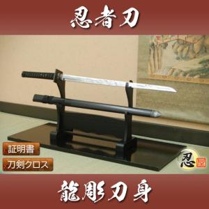 仕込み杖 座頭市 楕円茶竹鞘 模造刀 尾形刀剣 クリーニングクロス付