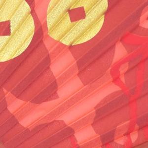 高級アートシルク扇子 真田幸村・炎 飛沫予防 ...の詳細画像1