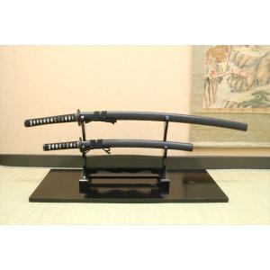 模造刀 上黒石目 大刀 小刀セット クリーニン...の詳細画像4