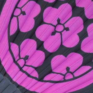 高級シルク扇子 長曾我部元親 戦国武将家紋入り...の詳細画像1