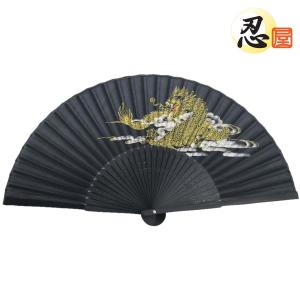 シルク扇子 龍 プレゼント ドラゴン 竜 猛暑対策 携帯用