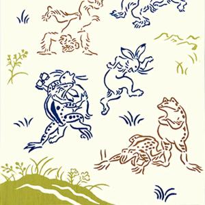 注染手ぬぐい 鳥獣戯画kenema ブレイクダ...の詳細画像3