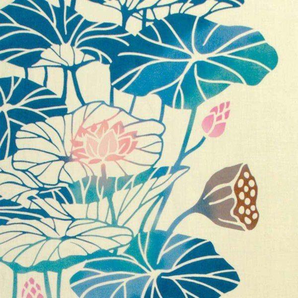 kenema 注染手ぬぐい 蓮花 夏の花圃 手拭い 手拭い 和柄 コットン 日本製 ギフト 内祝 粗...