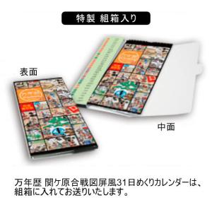 万年暦 関ケ原合戦図屏風31 日めくりカレンダ...の詳細画像2