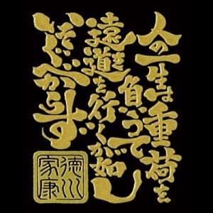 戦国武将言霊シール 東海一の弓取り 珠玉の言霊 徳川家康（ゴールド）｜tl-star