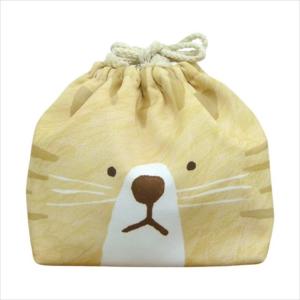 おかおきんちゃく KAO2 トラネコ アニマルのかおの巾着