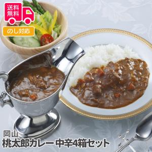 岡山 桃太郎カレー 中辛4箱セット プレゼント ギフト 内祝 御祝 贈答用 送料無料 お歳暮 御歳暮 お中元 御中元｜tl-star