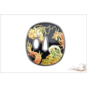 鍔 刀装具 彫金 龍虎鍔 岡田以蔵 装飾品 コ...の詳細画像2