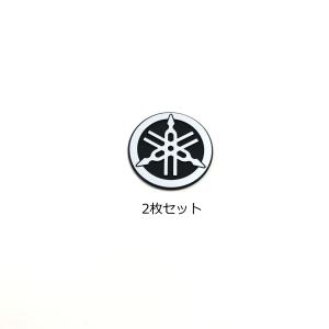 ヤマハ発動機 〇 ヤマハ 音叉マーク エンブレム 35mm ビトロ 2枚