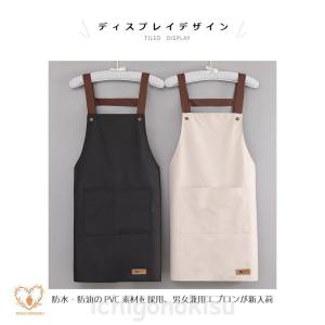 エプロン 家庭用 キッチン 防水 防油 ガーデ...の詳細画像2