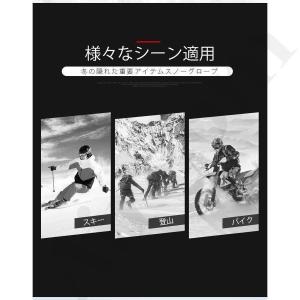 タッチパネル対応 手袋 グローブ スノーグロー...の詳細画像3