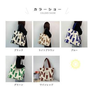 トートバッグ レディース キャンバスバッグ フ...の詳細画像1