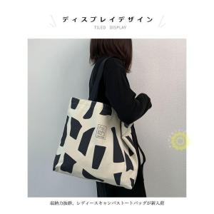 トートバッグ レディース キャンバスバッグ フ...の詳細画像2