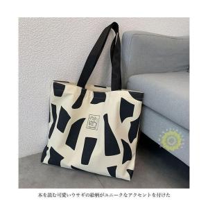 トートバッグ レディース キャンバスバッグ フ...の詳細画像3