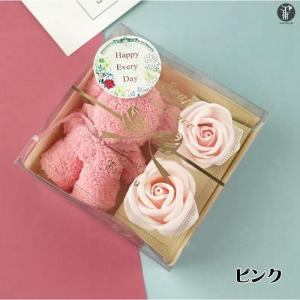 ソープフラワー タオルベア セット 母の日ギフ...の詳細画像3