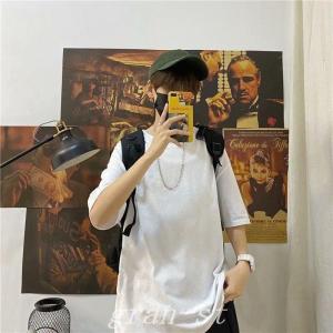 Tシャツ半袖5分袖クルーネックスメンズ男性紳士...の詳細画像1