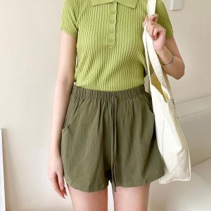 ショートパンツ レディース 夏 短め 女性 リ...の詳細画像4