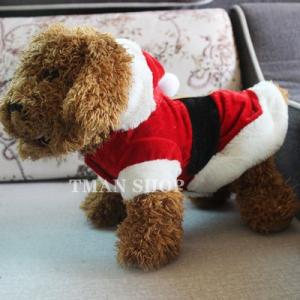 犬服 クリスマス サンタ風コスプレ サンタコス コスチューム サンタ ドッグウェア ペット用品 ペットグッズ 小型犬 中型犬 洋服 サンタ風 秋 冬 おもしろい｜tman