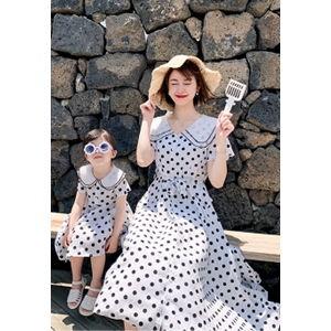 子供服 ワンピース 女の子 半袖 子供ドレス キッズ 親子 夏 半袖ワンピース 韓国子供服  カジュアル おしゃれ 可愛い 通学着 新品　送料無料｜tman