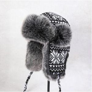 ロシアン帽子 マッドボンバーハット ファー スキー帽子 ニット帽 防寒用 ボンバーハット パイロット...