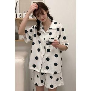 パジャマ セットアップ ルームウェア レディース 上下セット 部屋着 寝巻き 半袖シャツ シングル ...