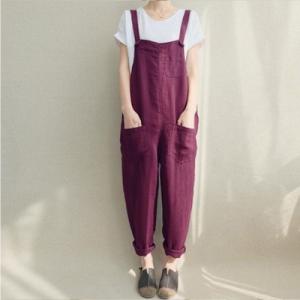オールインワン サロペット レディース オーバーオール サルエル ワイドパンツ ボトムス 大きいサイ...