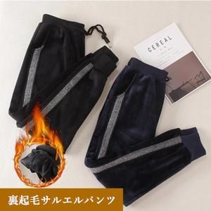 サルエルパンツ スポーツパンツ レディース ベルベット ゆったり ボア 裏起毛 厚手 防寒 暖かい ...